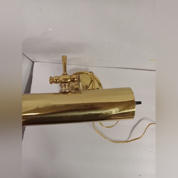 Vintage Brass Desktop Lamp, Piano lamp Adjustable Arm, Electric - Picture 6 of 14